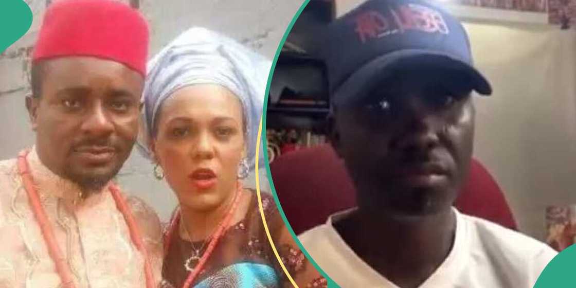 Actor Emeka Ike with ex wife and PA Actor Emeka Ike with ex wife and PA