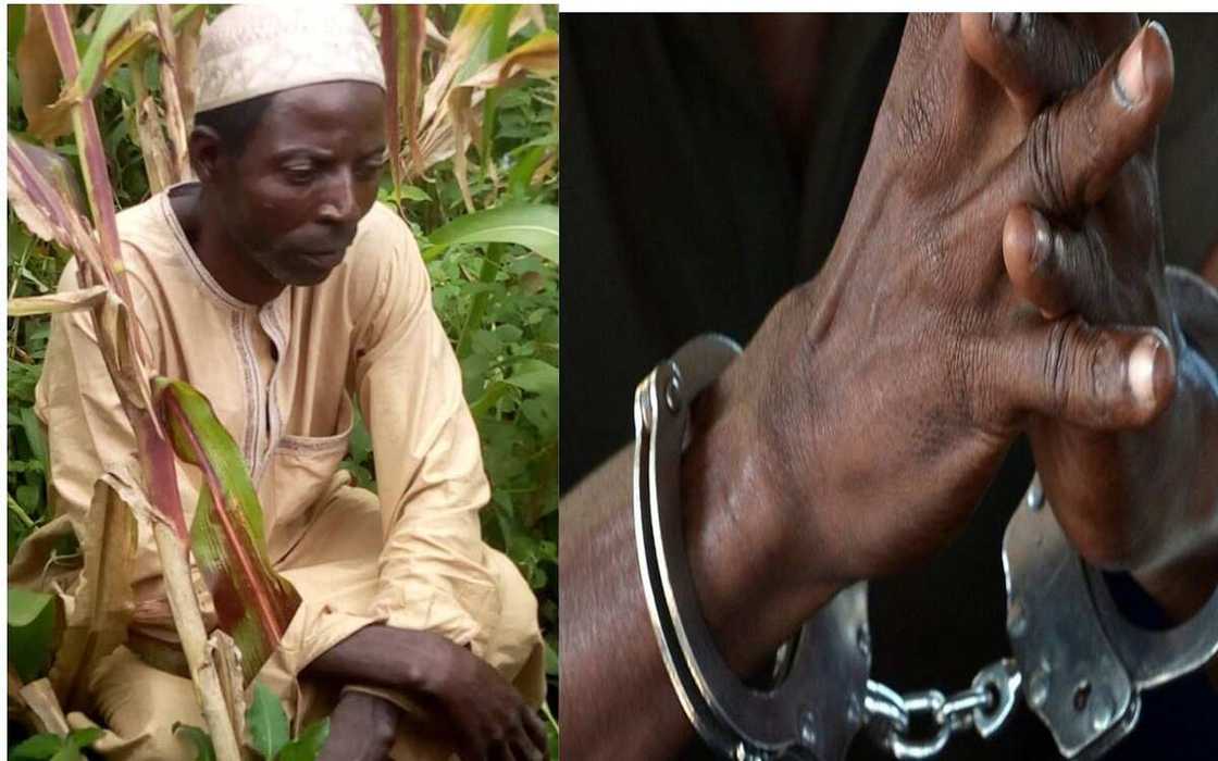 Hotuna: 'Yan sanda sun damke mutumin da ya birne jikansa da rai Hotuna: 'Yan sanda sun damke mutumin da ya birne jikansa da rai