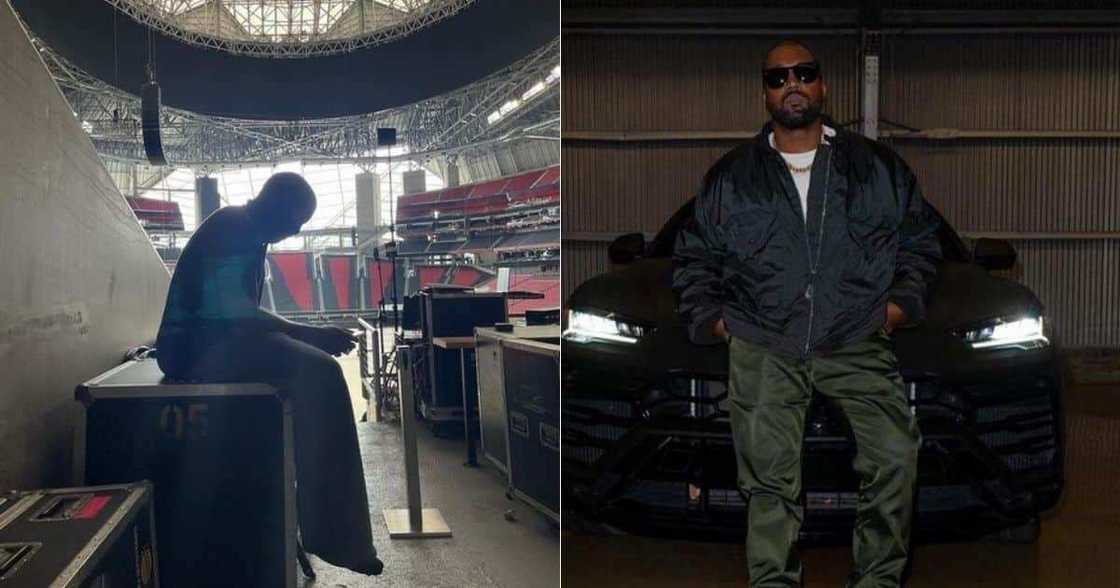 Kanye West, peek inside, 'Donda' living quarters, Mercedes Benz Stadium Kanye West, peek inside, 'Donda' living quarters, Mercedes Benz Stadium