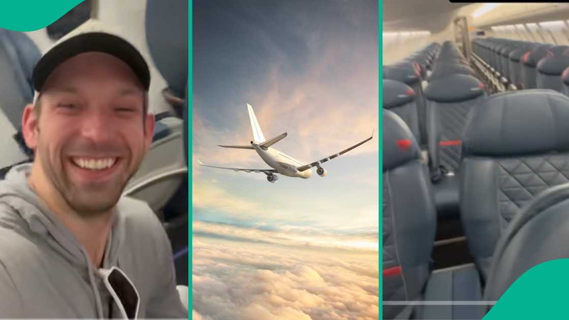 Man shares his experience as the only passenger in an airplane. Man shares his experience as the only passenger in an airplane.