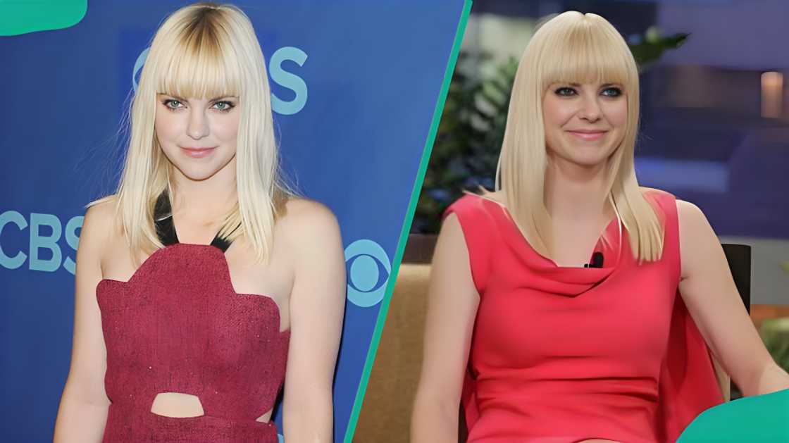 Anna Faris wearing blonde hair with bangs Anna Faris wearing blonde hair with bangs
