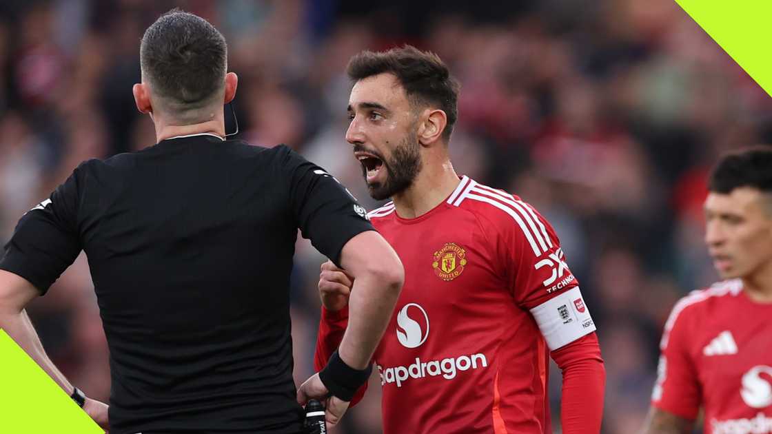 Bruno Fernandes disagreed with officials over his contentious red card incident.