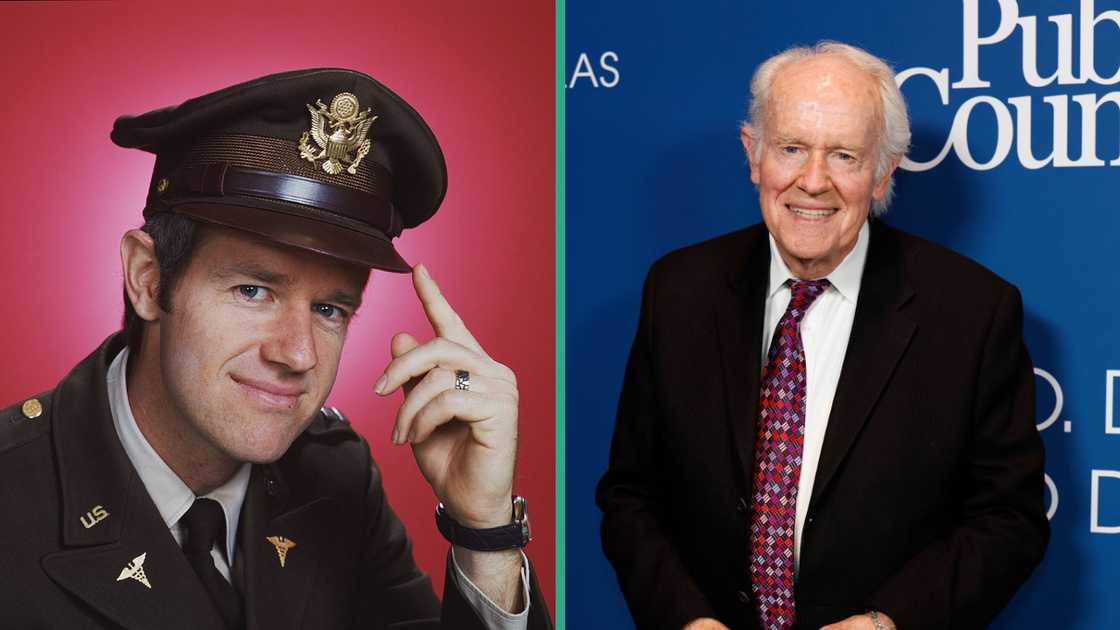 Mike Farrell then and now. Mike Farrell then and now.