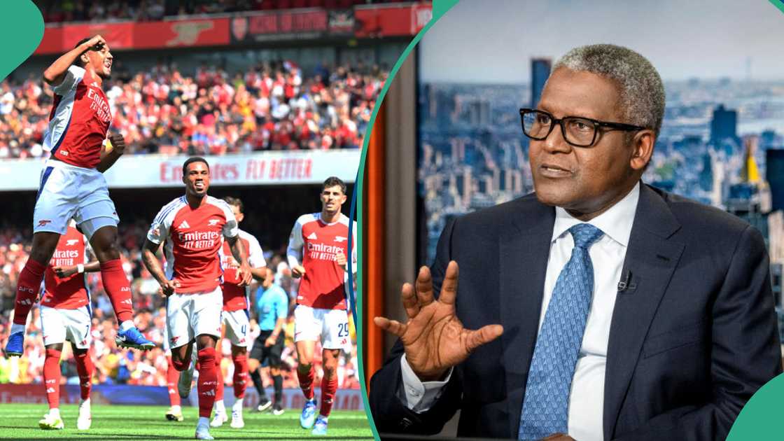 Dangote won't be buying Arsenal again