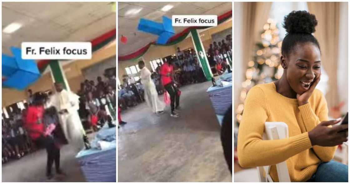 Video of reverend father doing focus dance sparks reactions on social media Video of reverend father doing focus dance sparks reactions on social media