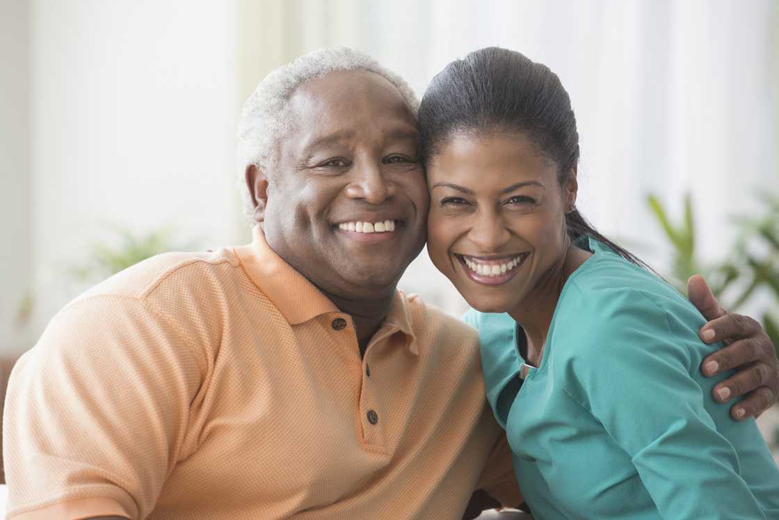 A father hugs his daughter A father hugs his daughter