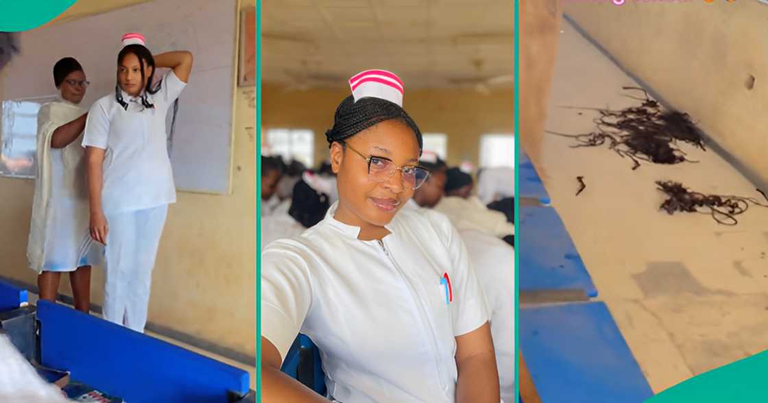 Nursing school student shares how lecturer cut her braids in class