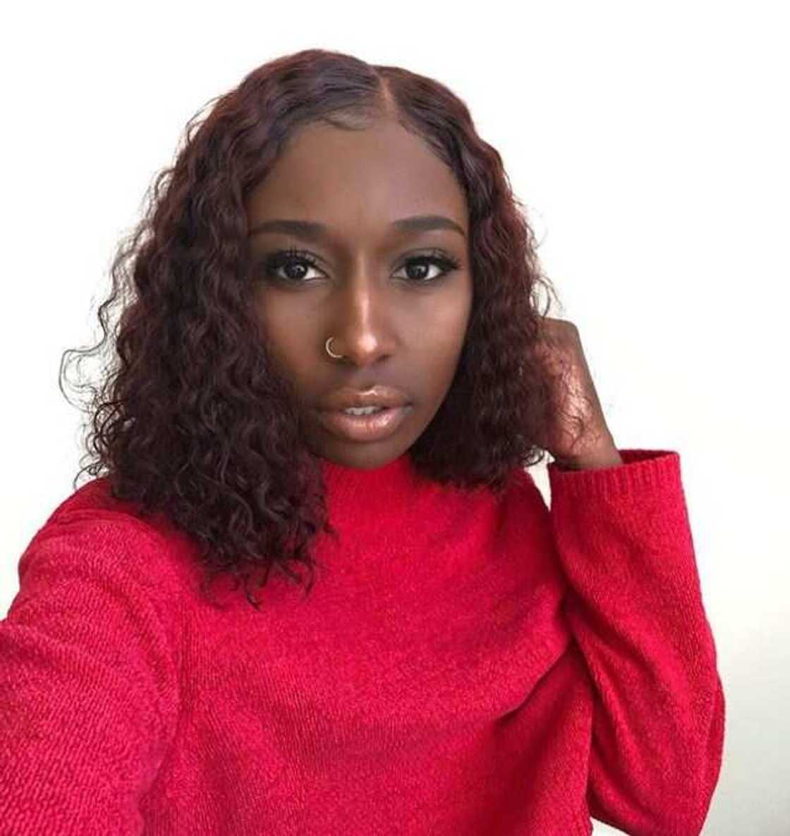 Curly asymmetrical bob Curly asymmetrical bob