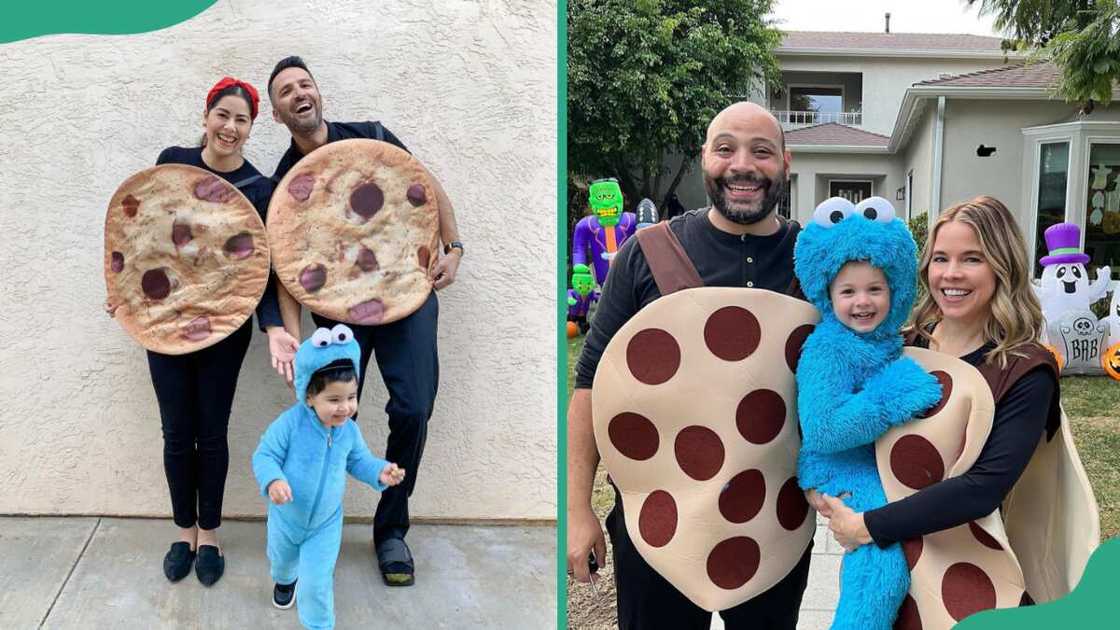 Cookie Monster Family costume Cookie Monster Family costume