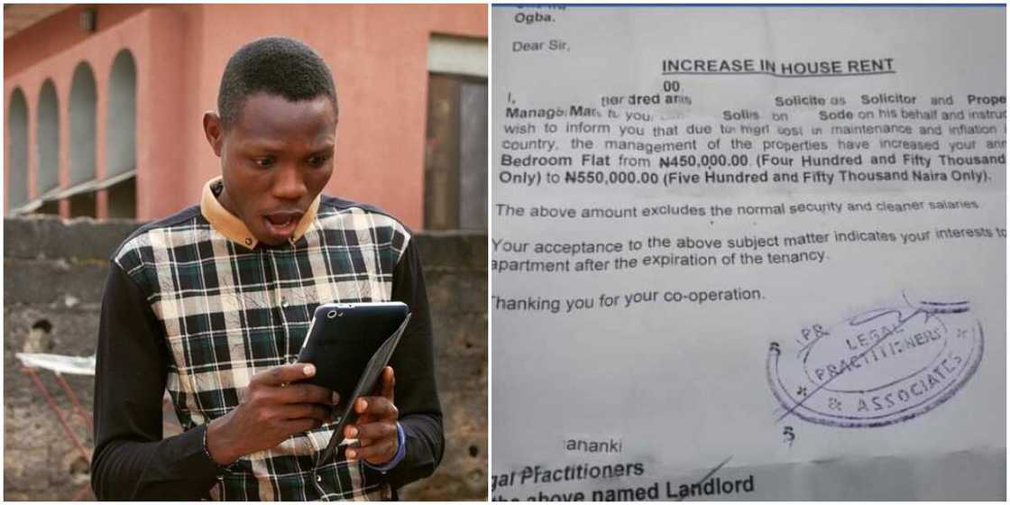 Nigerian Man Shares the Outrageous Letter He Got from His Landlord after a Post He Made Online, Causes Stir Nigerian Man Shares the Outrageous Letter He Got from His Landlord after a Post He Made Online, Causes Stir