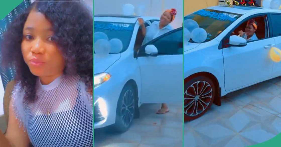 Man buys a car for his wife. Man buys a car for his wife.