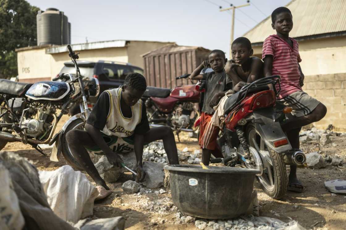 The rocks are broken down, cleaned and sorted before being sold for processing The rocks are broken down, cleaned and sorted before being sold for processing