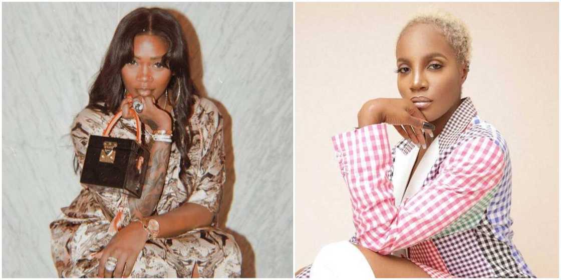 Industry Beef: Tiwa Savage Angrily Rains Abuses on Seyi Shay As They Meet Physically at Hair Salon Industry Beef: Tiwa Savage Angrily Rains Abuses on Seyi Shay As They Meet Physically at Hair Salon