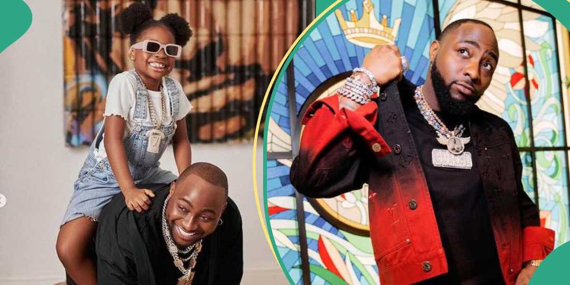 Davido and his daughter Imade Davido and his daughter Imade