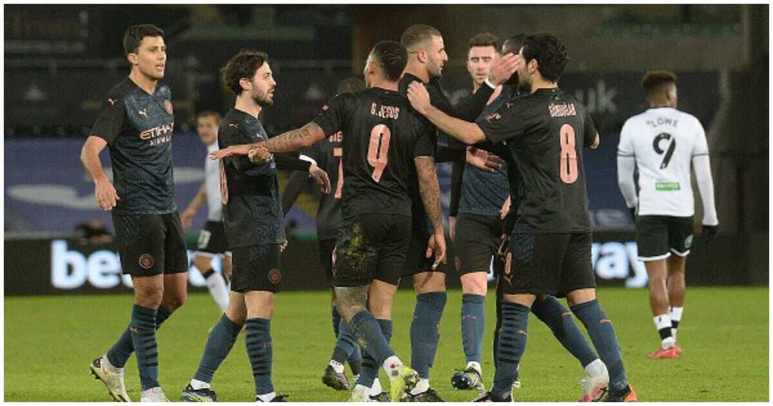 Jesus, Sterling score as Man City hammer Swansea to reach FA Cup quarters Jesus, Sterling score as Man City hammer Swansea to reach FA Cup quarters