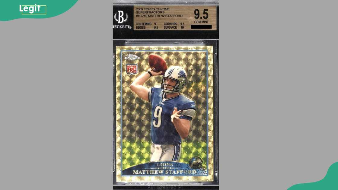 2008 Topps Chrome Refractor Matthew Stafford Rookie #TC210 2008 Topps Chrome Refractor Matthew Stafford Rookie #TC210