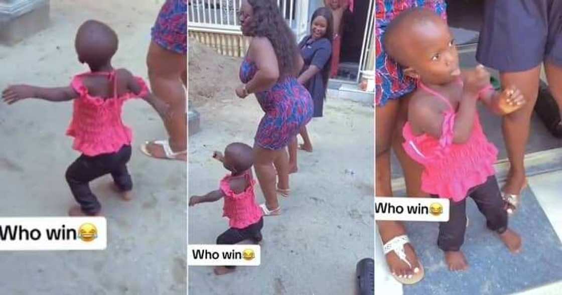 Girl with small stature steals the show during a dance competition Girl with small stature steals the show during a dance competition