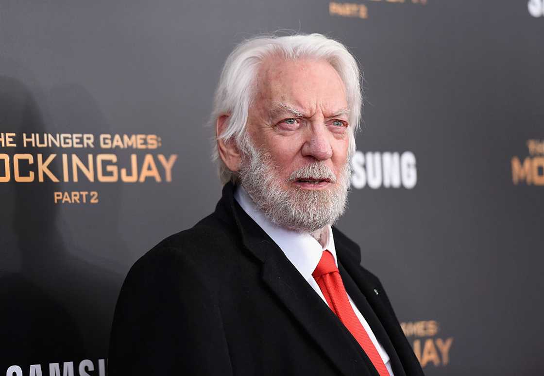 Donald Sutherland in New York City. Donald Sutherland in New York City.