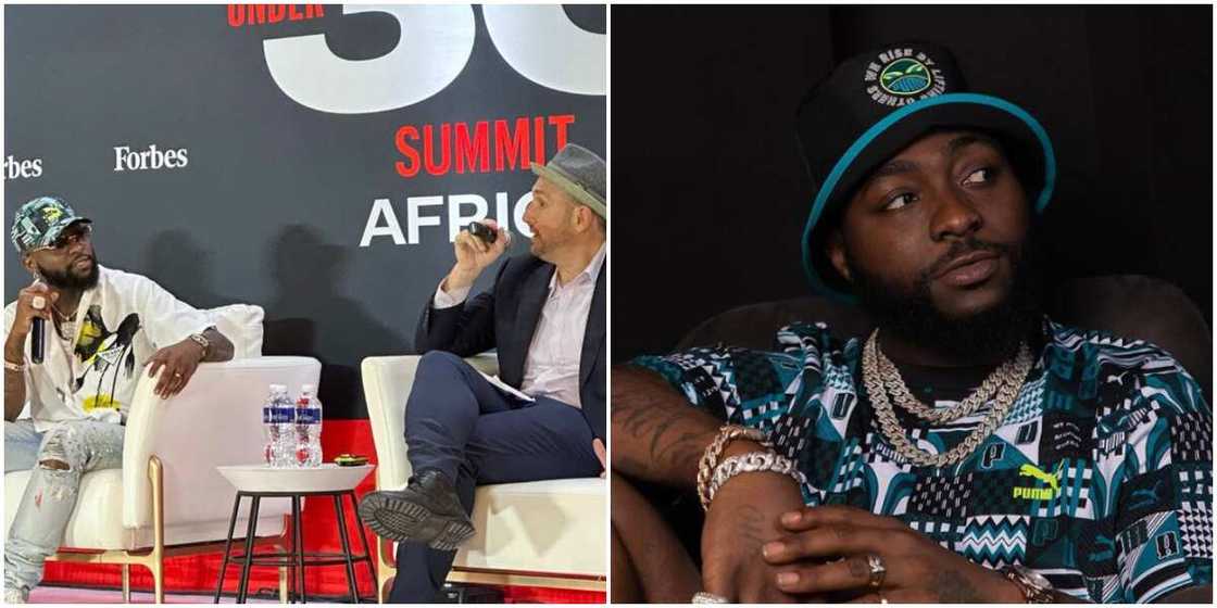 Davido speaks to Randall Lane, 2023 Forbes 30 under 30, Davido in Puma