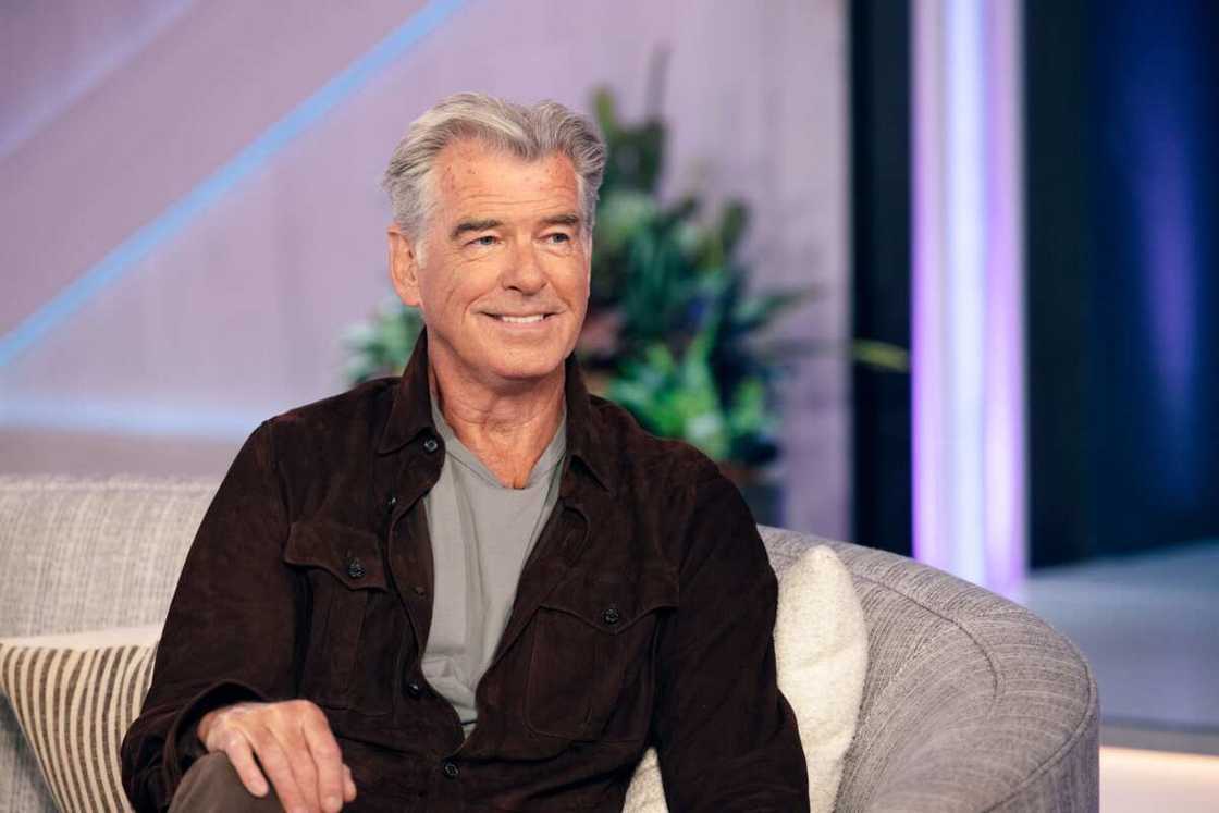 Pierce Brosnan during the The Kelly Clarkson Show Pierce Brosnan during the The Kelly Clarkson Show