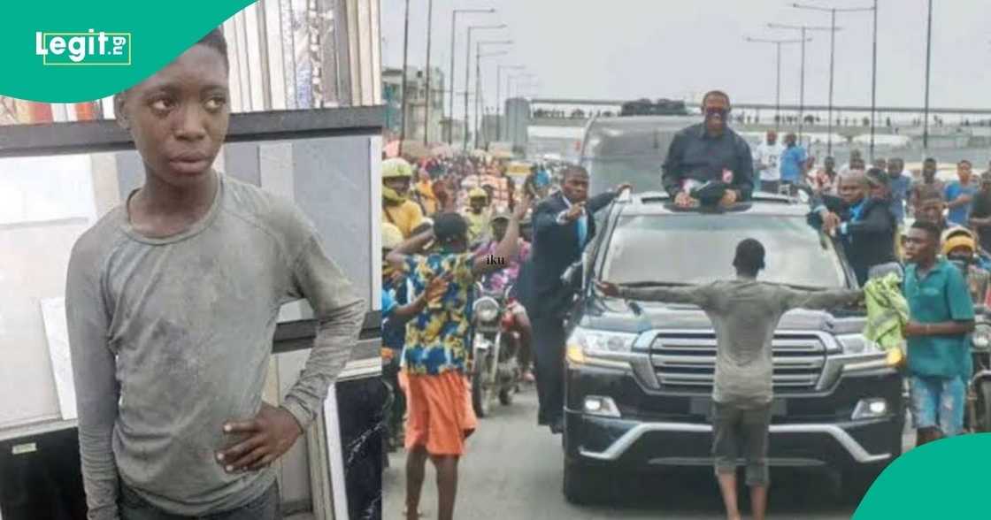 Quadri Yusuf Alabi, the teen who stood in front of Peter Obi’s convoy during the 2023 elections, is finally freed Kirikiri Prison. Quadri Yusuf Alabi, the teen who stood in front of Peter Obi’s convoy during the 2023 elections, is finally freed Kirikiri Prison.