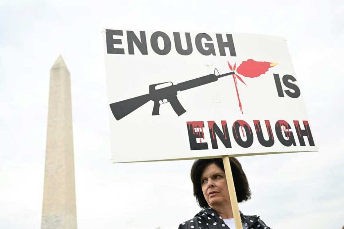 Gun control advocates, like this protester at the "March for Our Lives" in Washington on June 11, 2022, have not seen significant federal reforms since 1994 Gun control advocates, like this protester at the "March for Our Lives" in Washington on June 11, 2022, have not seen significant federal reforms since 1994