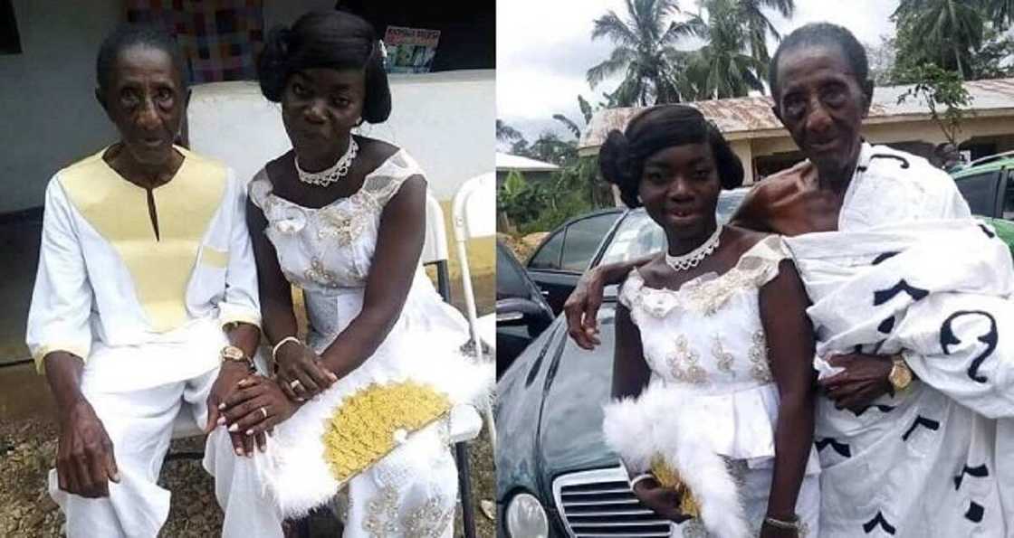 Hotuna: Dattijo mai shekaru 106 ya auri sahibarsa mai shekaru 35 Hotuna: Dattijo mai shekaru 106 ya auri sahibarsa mai shekaru 35