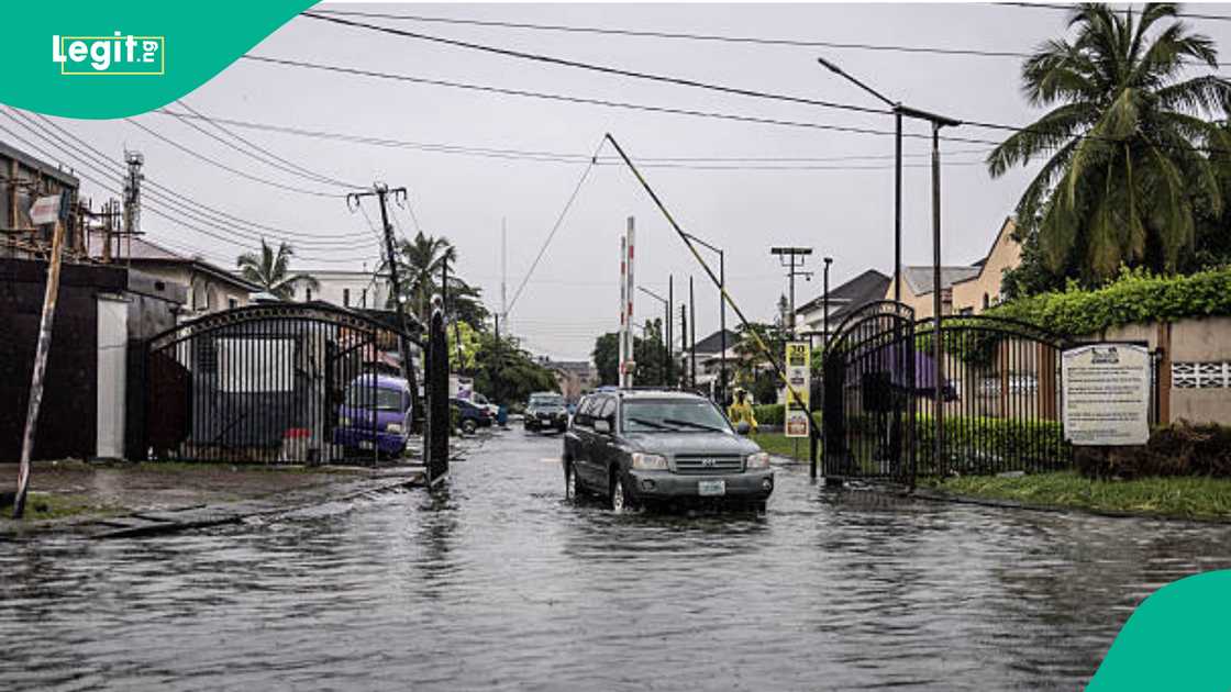 Residents waded through flooded streets as rising water disrupted movement