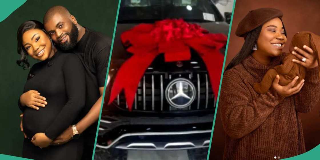 Mercy Chinwo receives Mercedes Jeep as push gift from her husband