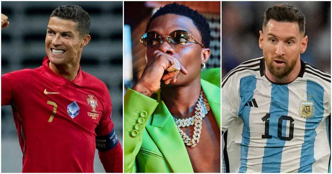 Wizkid, Messi, Ronaldo Wizkid, Messi, Ronaldo