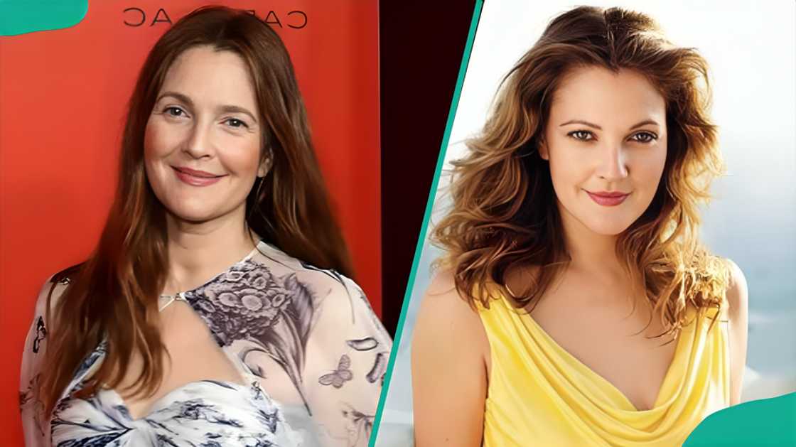 Drew Barrymore smiling at different events Drew Barrymore smiling at different events