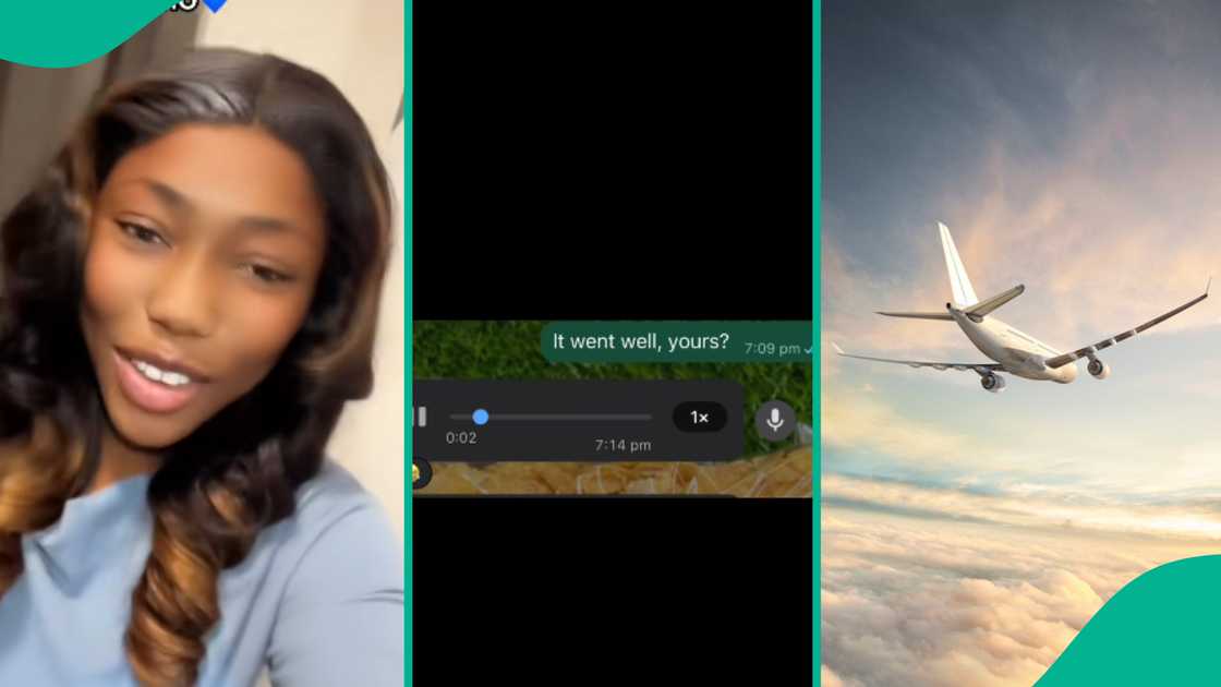 Lady shares voice note her friend sent her from the UK.