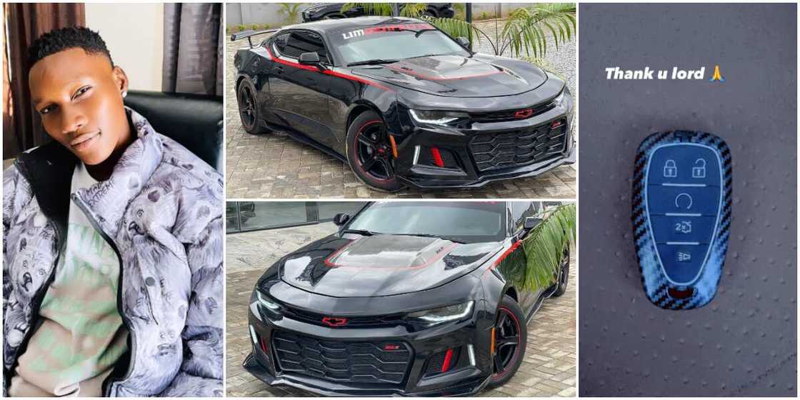 Singer Zinoleesky cops Chevrolet Camaro Sports Car Singer Zinoleesky cops Chevrolet Camaro Sports Car