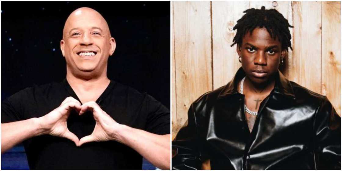 Vin Diesel speaks of Rema's Calm Down, Rema