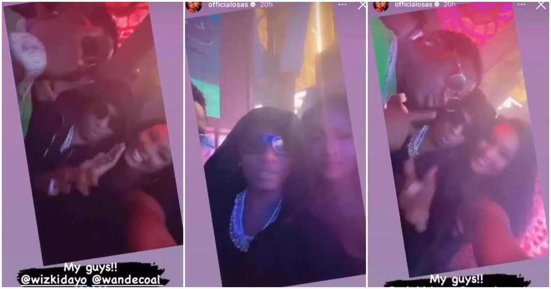 Osas Ighodaro with Wizkid.