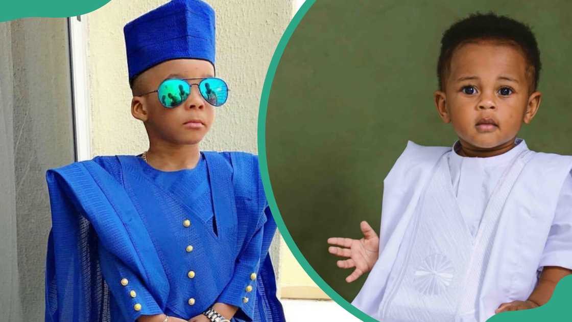 Baby boys in Agbada Baby boys in Agbada