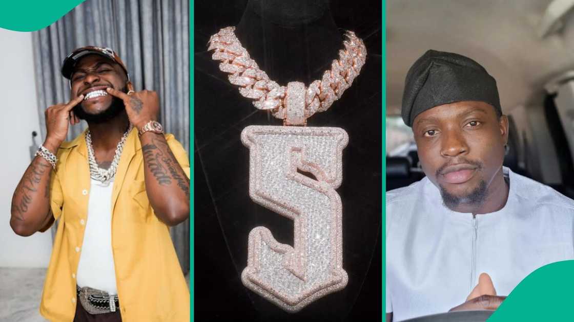 Davido buys world's biggest pendant for 5IVE tour after VDM dragged him. Davido buys world's biggest pendant for 5IVE tour after VDM dragged him.