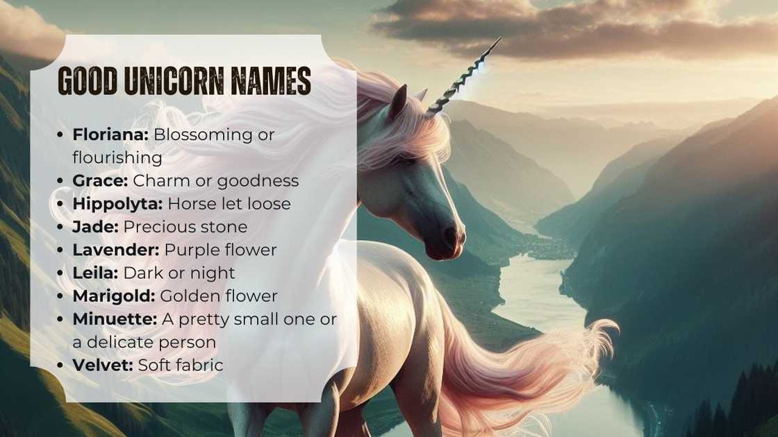 Good unicorn names