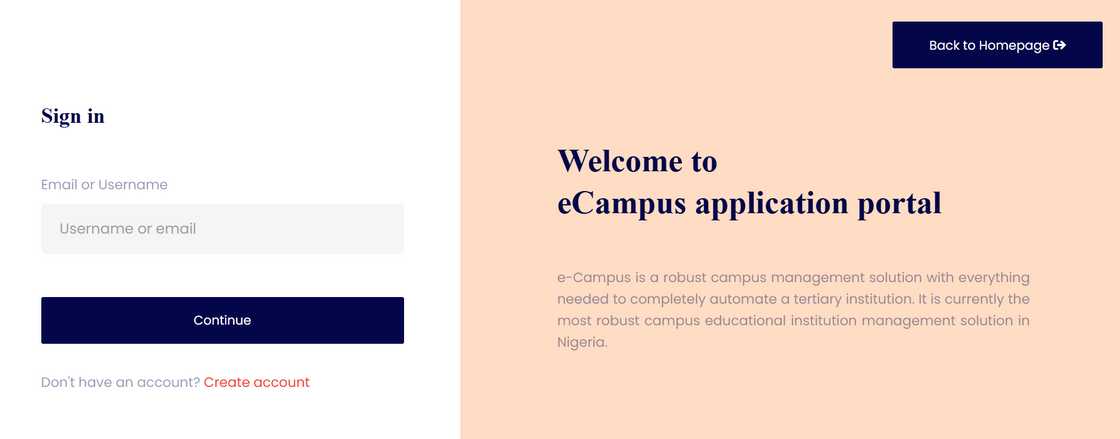 FUOTUOKE eCampus application portal FUOTUOKE eCampus application portal