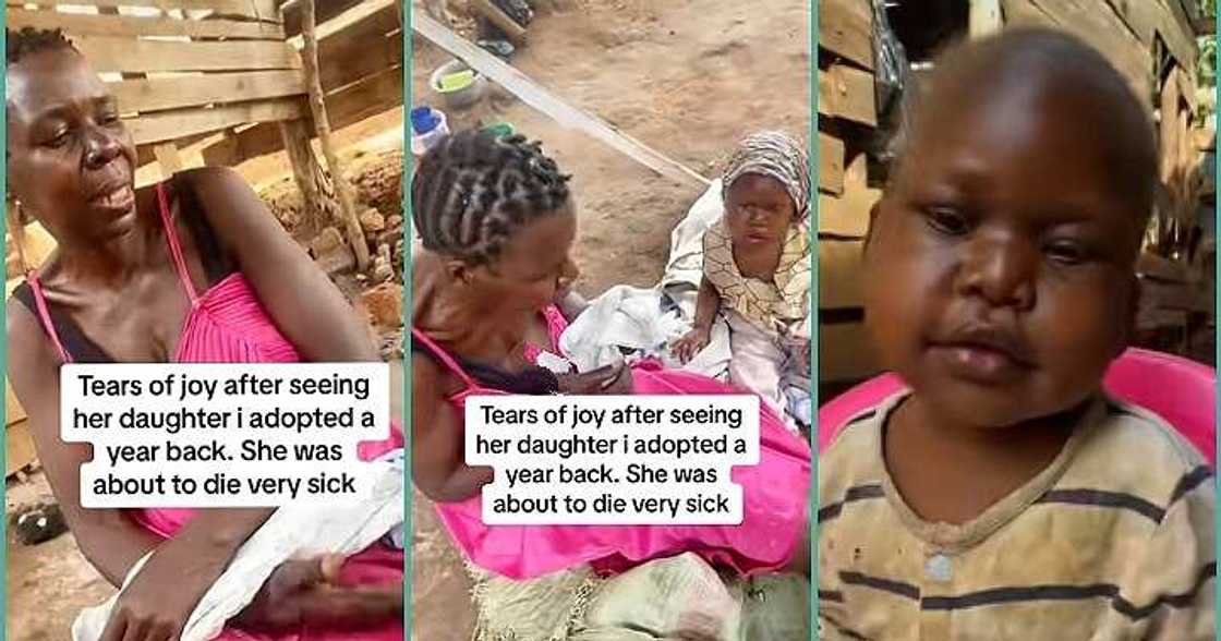 Mother in tears as she sees her daughter whom she gave up for adoption Mother in tears as she sees her daughter whom she gave up for adoption