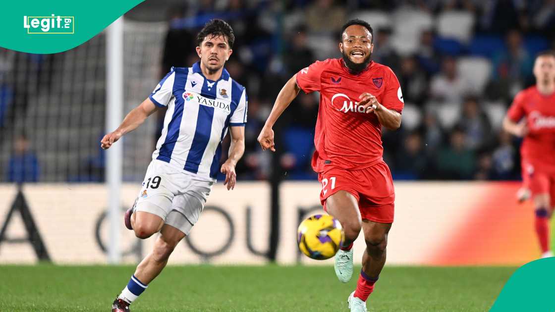 Chidera Ejike returned from injury to feature in Sevilla's 1-0 win against Real Sociedad.