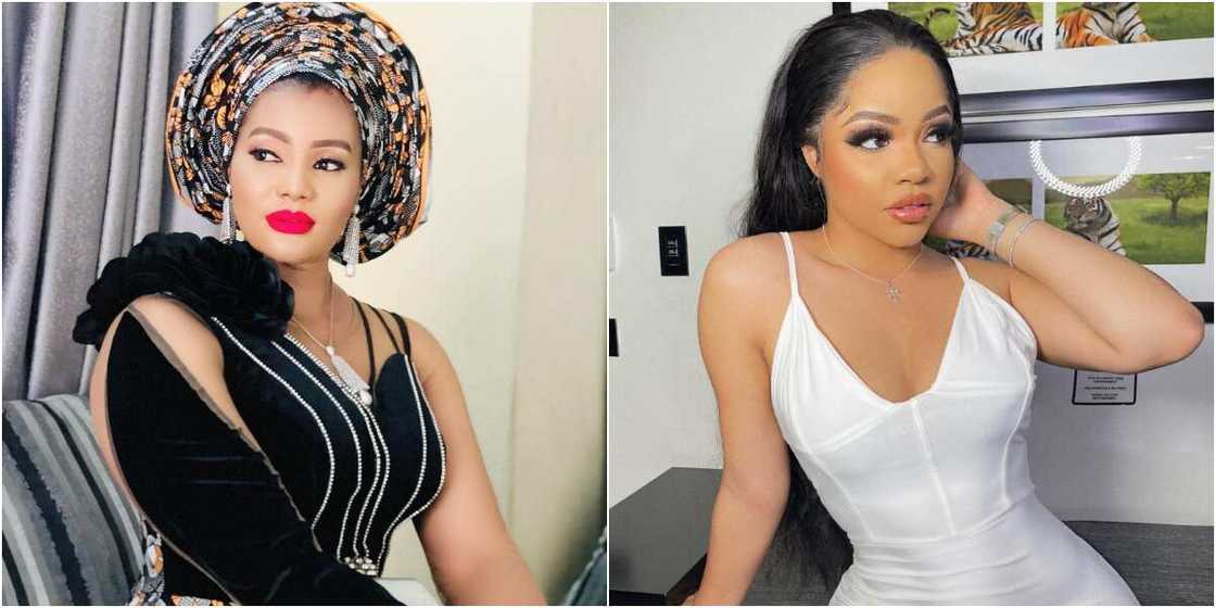 Actress Nkiru Umeh and Nengi Actress Nkiru Umeh and Nengi