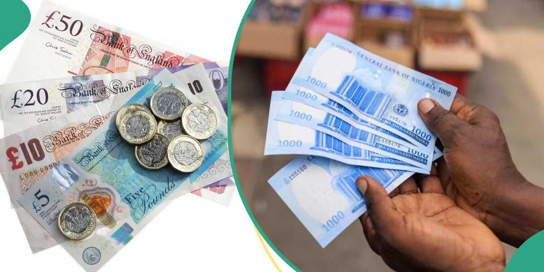 See latest naira exchange rate against British pound in official market