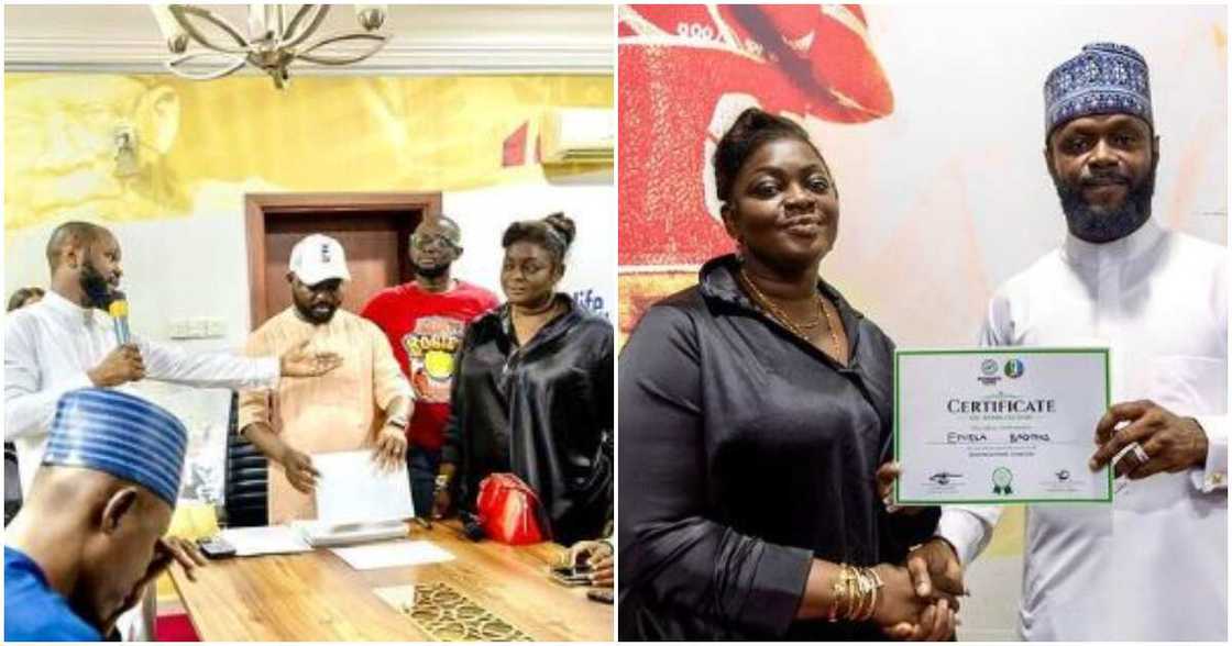 Actress Eniola Badmus and Seyi Tinubu Actress Eniola Badmus and Seyi Tinubu