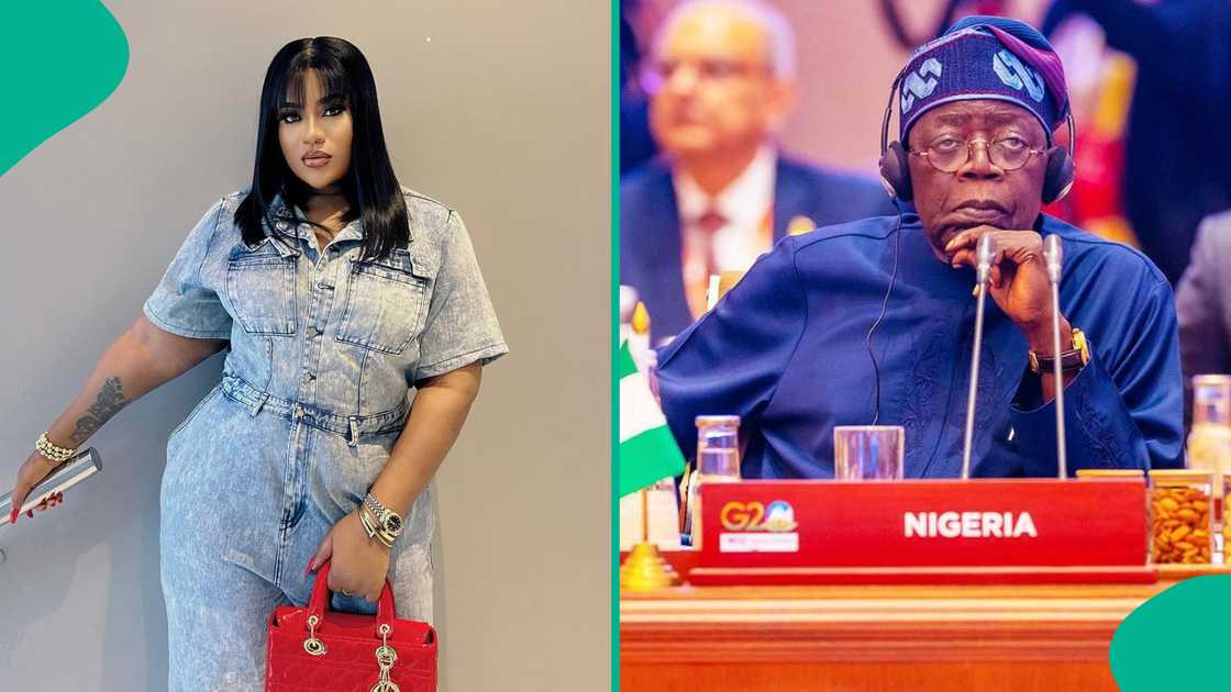Nkechi Blessing sends President Tinubu a message. Nkechi Blessing sends President Tinubu a message.