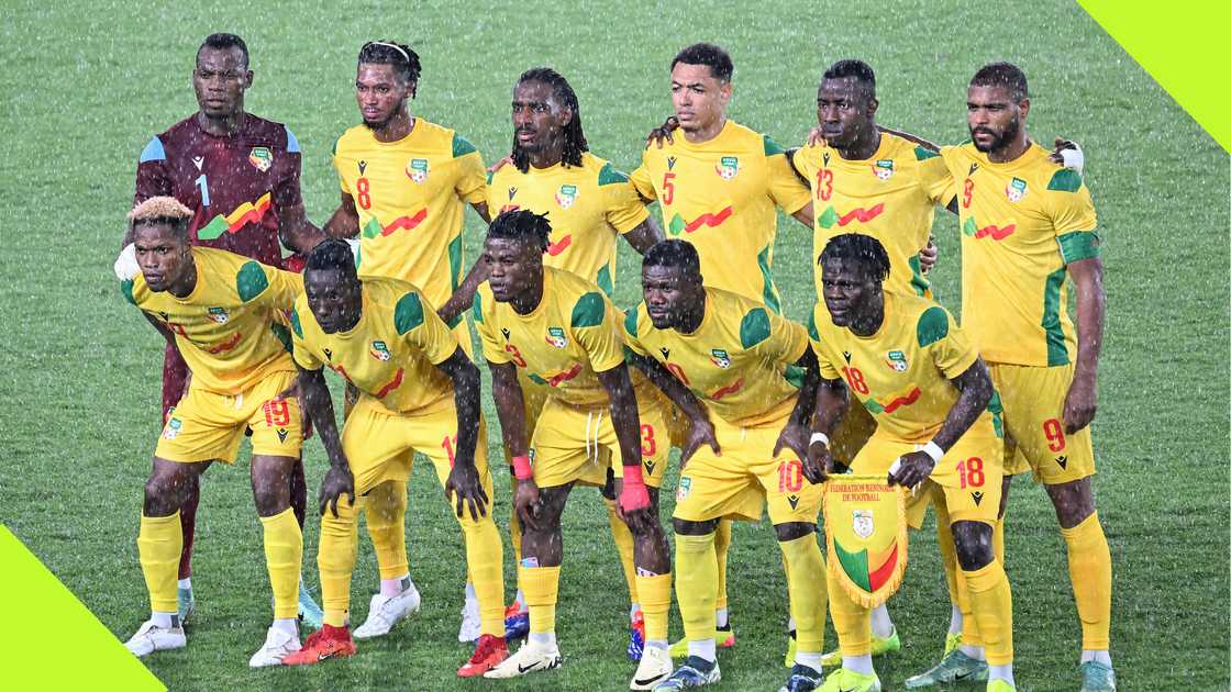 Players of the Republic of Benin against Nigeria