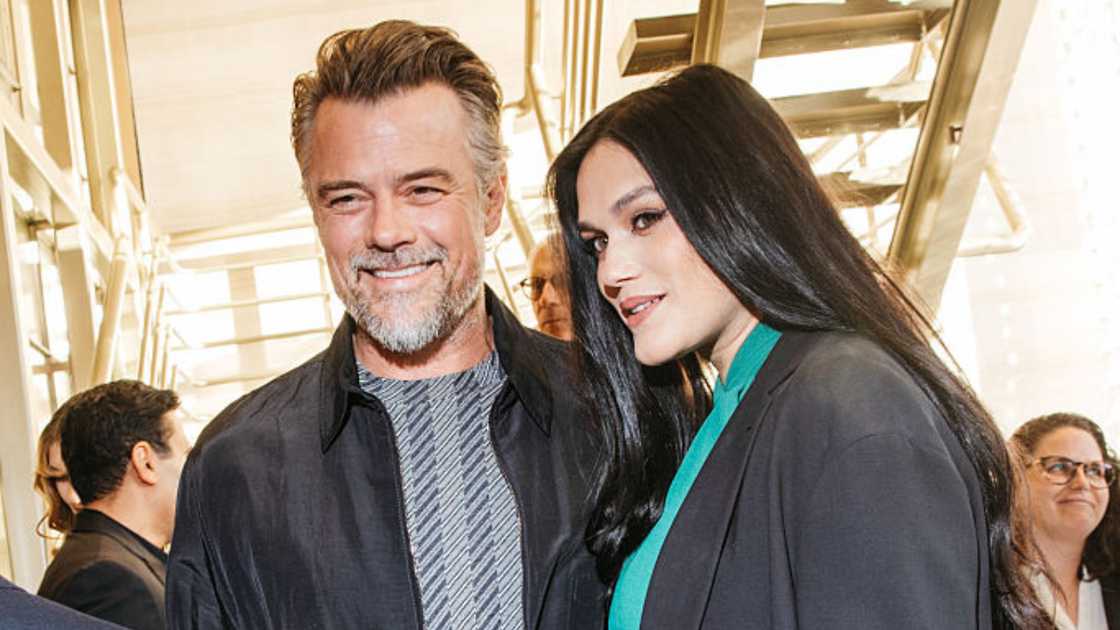 Josh Duhamel and Audra Mari in Beverly Hills, California.