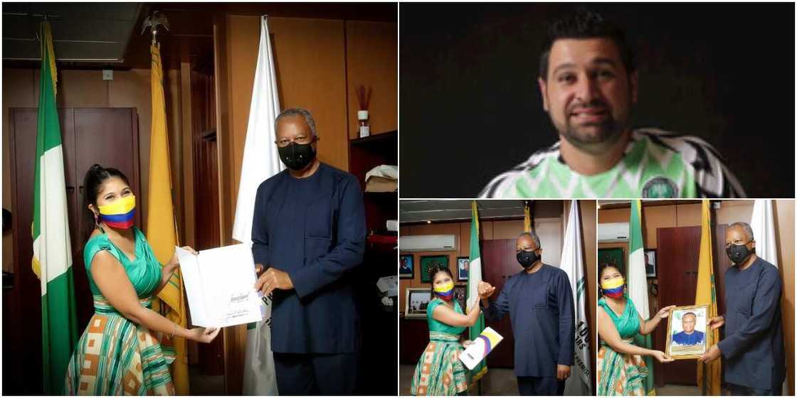 White Nigerian shares adorable photos on social media as his 32-year-old wife represents Colombia in Nigeria White Nigerian shares adorable photos on social media as his 32-year-old wife represents Colombia in Nigeria