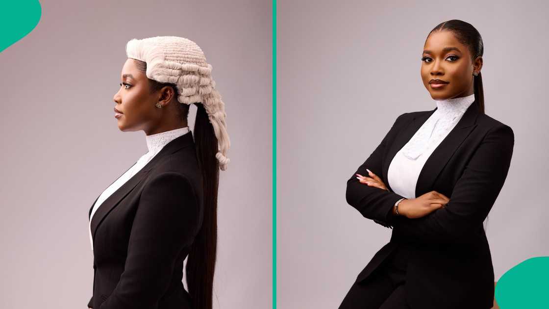 Lady becomes a lawyer after bagging first class. Lady becomes a lawyer after bagging first class.