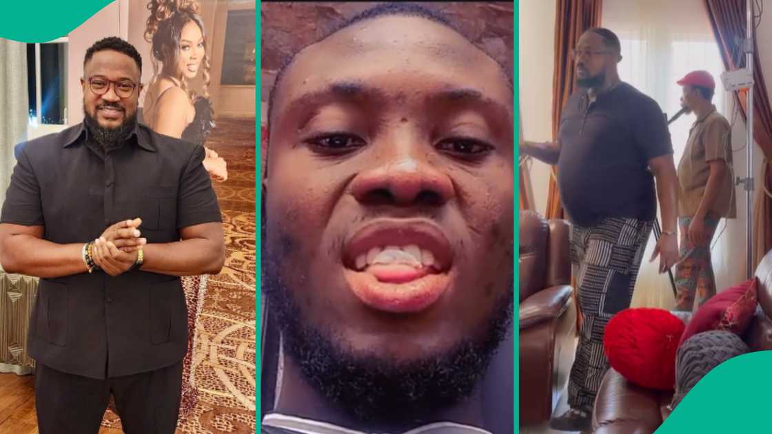 Mofe Duncan exposes photos of troll who bodyshamed him. Mofe Duncan exposes photos of troll who bodyshamed him.